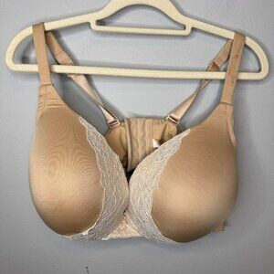 Cacique Bra 46D Beige Lace